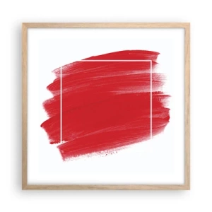 Poster in cornice rovere chiaro - Fuori dagli schemi - 50x50 cm