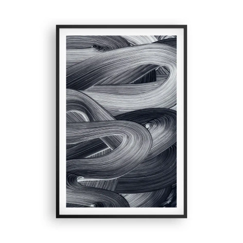 Poster in cornice nera - La fluidità della realtà - 61x91 cm