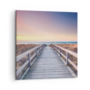 Quadro su tela - Stampe su Tela - Aurora serale baltica - 50x50 cm