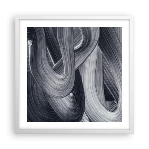 Poster in cornice bianca - La fluidità della realtà - 50x50 cm