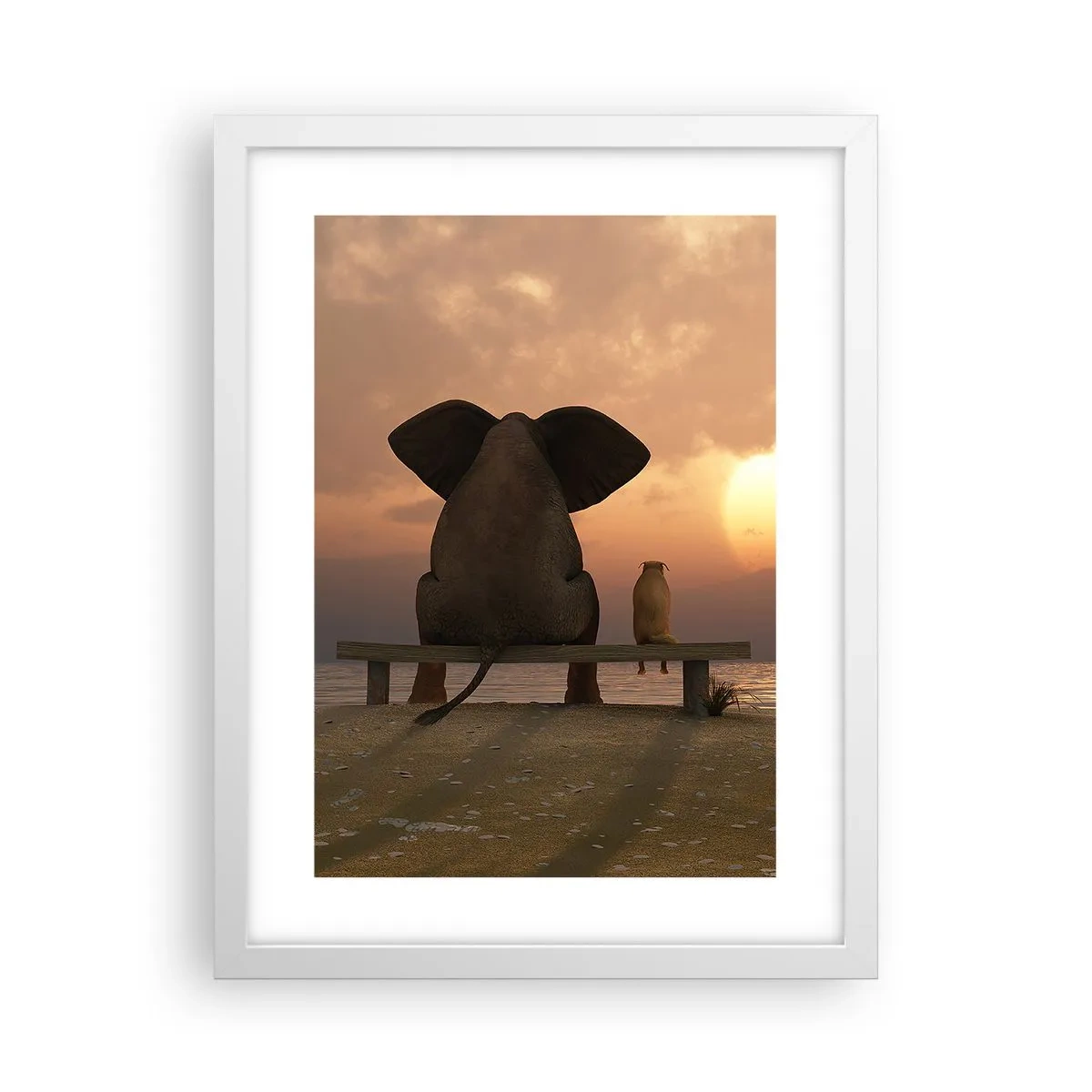 Poster in cornice bianca - A volte bisogna tacere - 30x40 cm