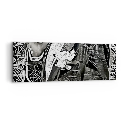 Quadro su tela - Stampe su Tela - Solo in apparenza un uomo grigio - 90x30 cm