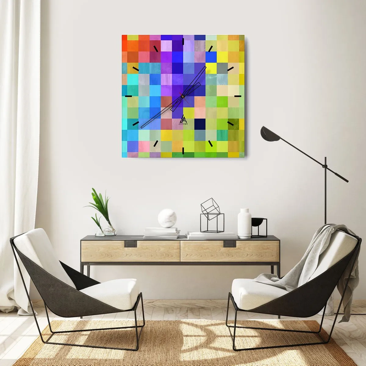 Orologio da parete - Orologio in Vetro - Ognuno diverso, tutti uguali - 30x30 cm