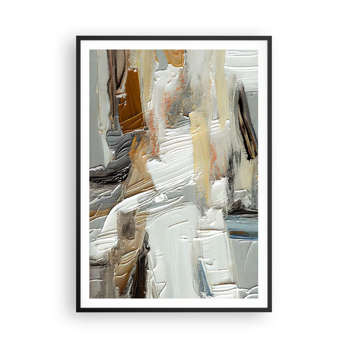 Poster in cornice nera - Strati colorati - 70x100 cm