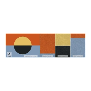 Campione di Fotomurale Premium Sand - Composizione di caldo e freddo - Astrazione, Pezzo, Grafica - 100x30 cm