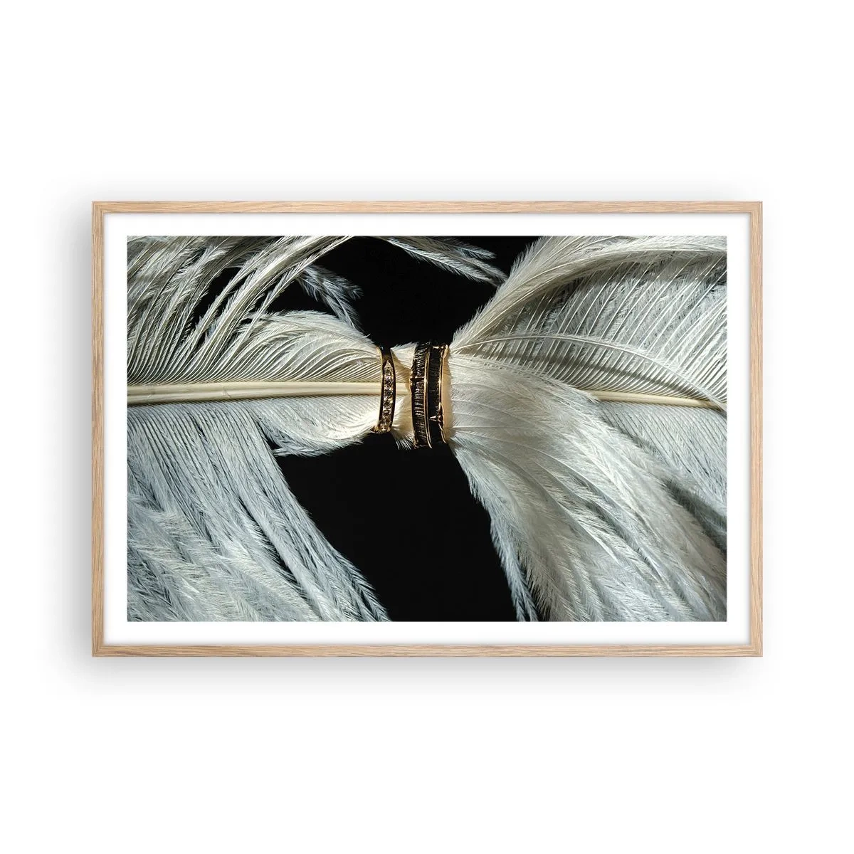 Poster in cornice rovere chiaro - ...e non ti lascerò... - 91x61 cm