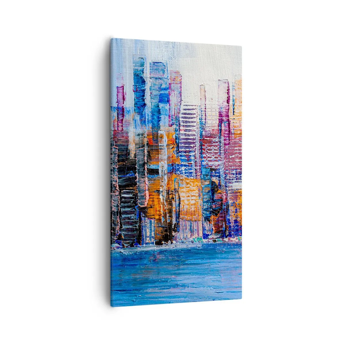 Quadro su tela - Stampe su Tela - Metropoli gioiosa - 55x100 cm