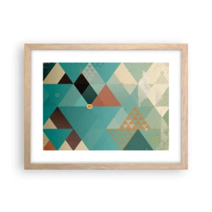 Poster in cornice rovere chiaro - Unità della molteplicità, molteplicità dell'unità - 40x30 cm