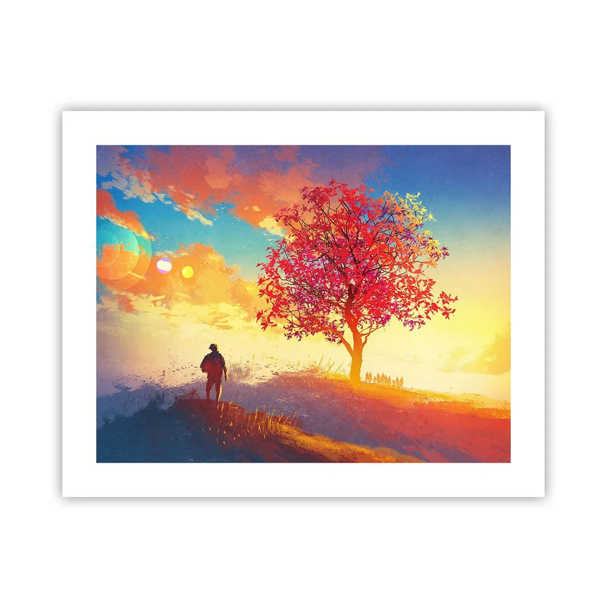 Poster - Pellegrino alla meta - 50x40 cm