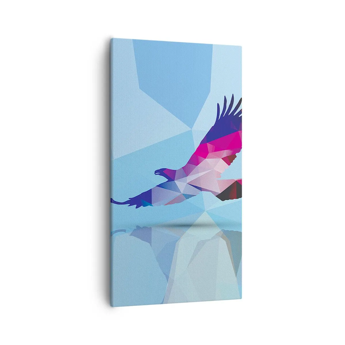 Quadro su tela - Stampe su Tela - L'aquila nel cristallo lilla - 55x100 cm