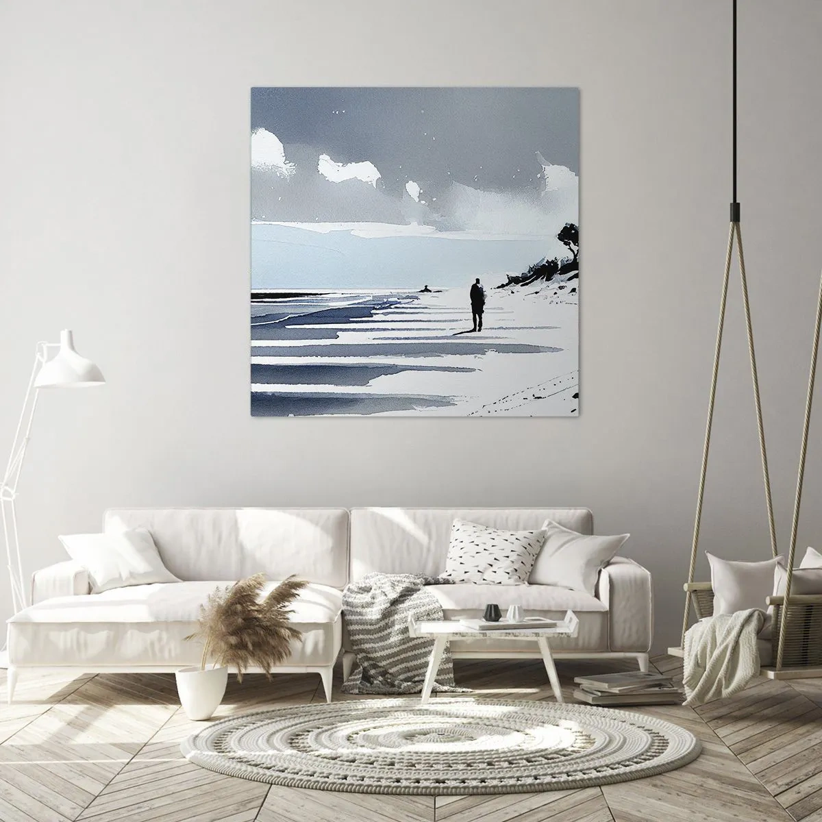 Quadro su tela - Stampe su Tela - Solo con se stesso - 30x30 cm