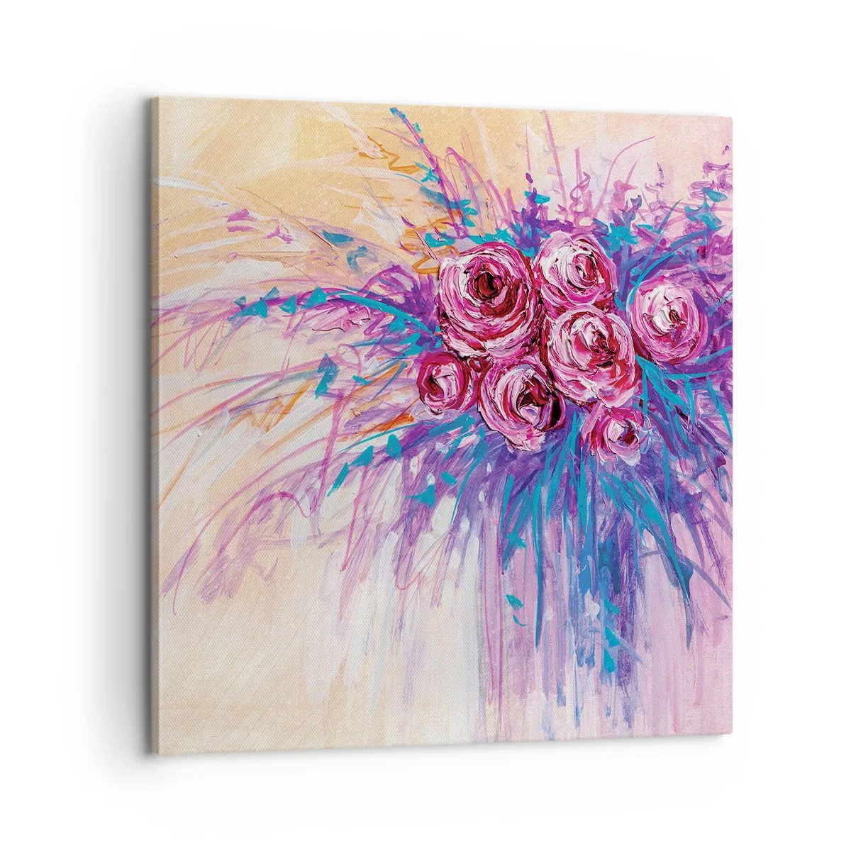 Quadro su tela - Stampe su Tela - Fontana rosa - 60x60 cm