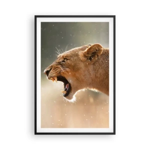 Poster in cornice nera - Prova a non ascoltare - 61x91 cm