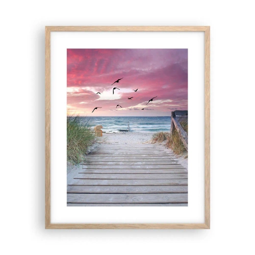 Poster in cornice rovere chiaro - Impressioni baltiche - 40x50 cm