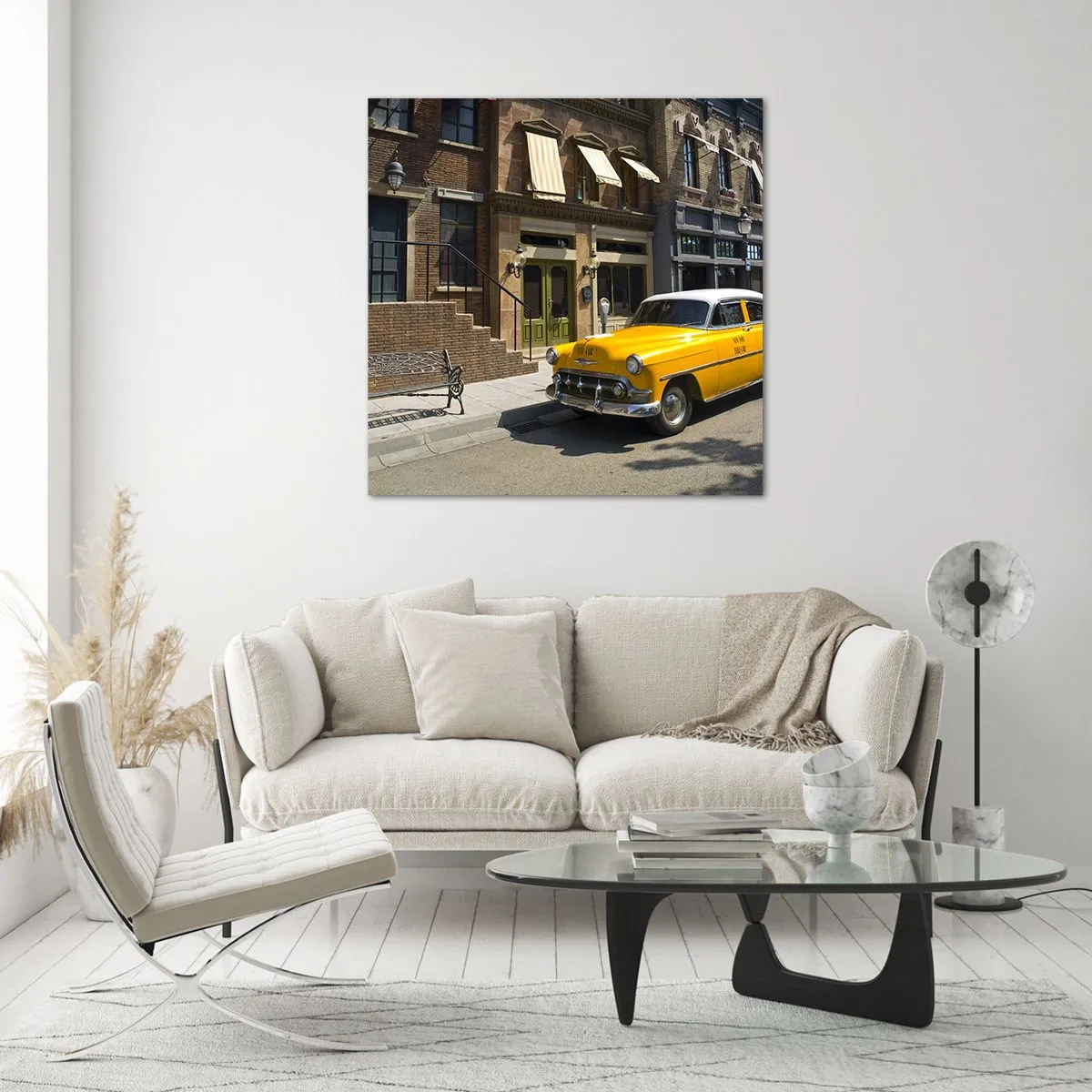 Quadro su vetro - Tanto tempo fa in America - 50x50 cm