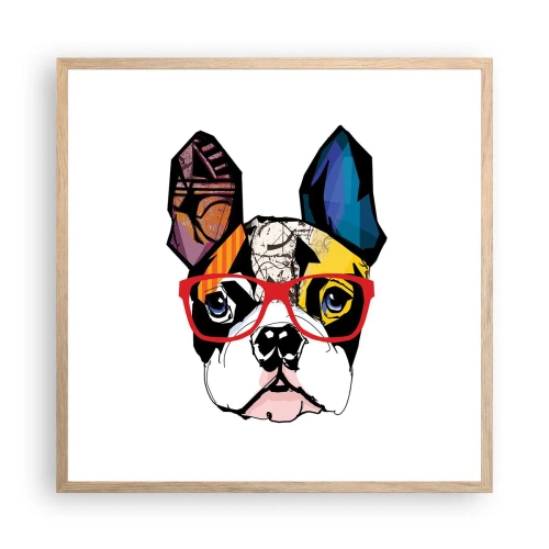 Poster in cornice rovere chiaro - Intellettuale - 60x60 cm