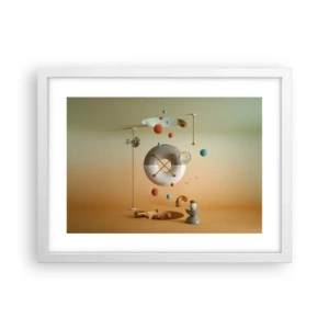 Poster in cornice bianca - Tutto può succedere - 40x30 cm