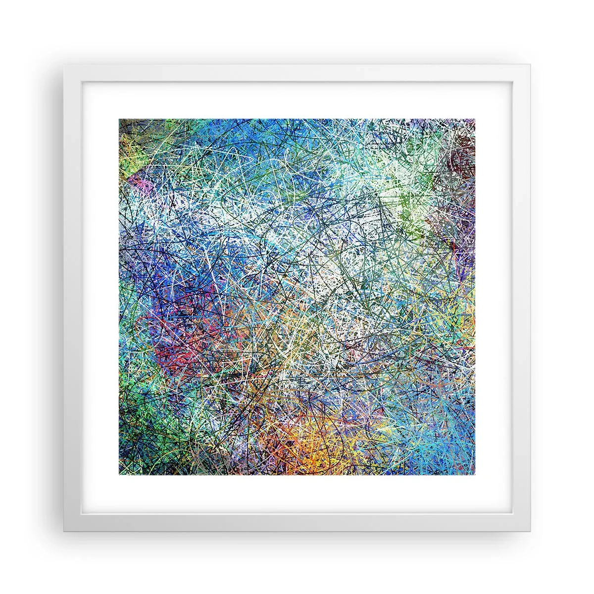 Poster in cornice bianca - Non è cosi semplice - 40x40 cm
