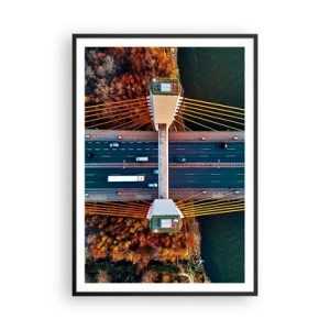 Poster in cornice nera - Oltre il fiume, oltre il bosco - 70x100 cm