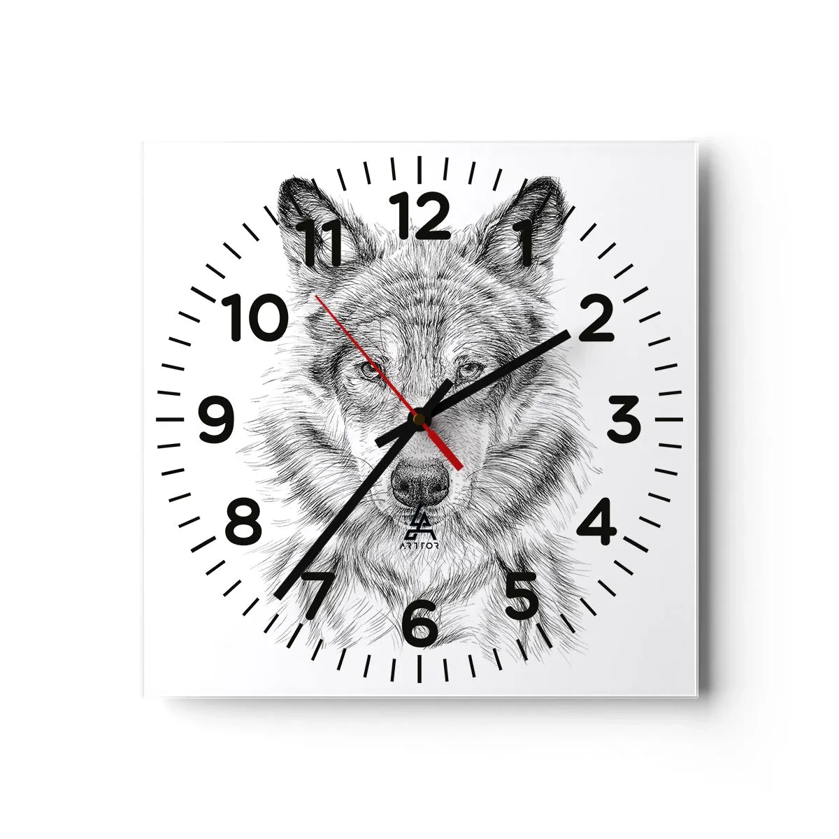 Orologio da parete - Orologio in Vetro - Condottiero nato - 30x30 cm