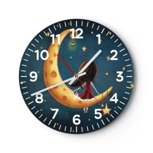 Orologio da parete - Orologio in Vetro - Una volta... - 40x40 cm