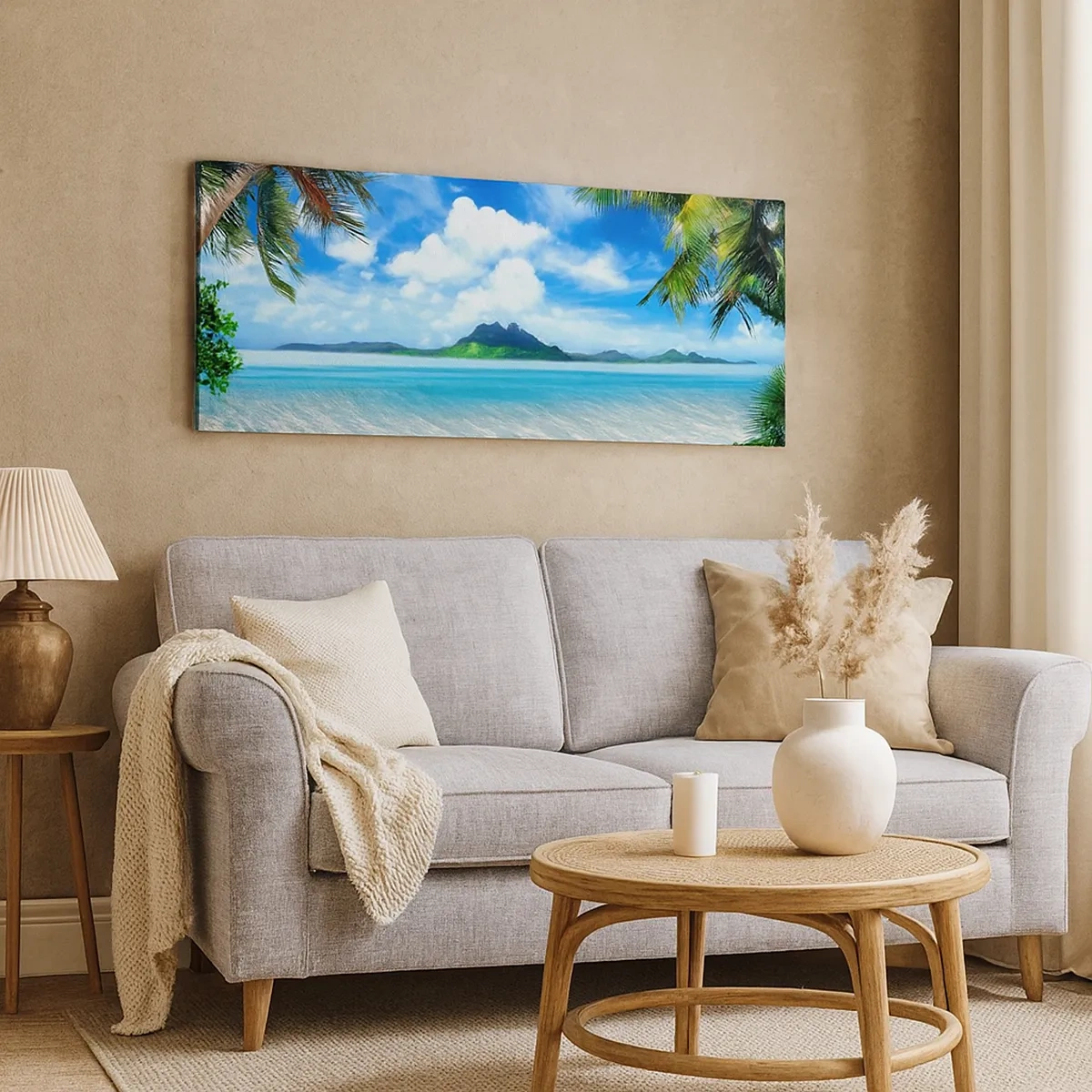 Quadro su tela - Stampe su Tela - L'azzurro dei tropici - 30x30 cm