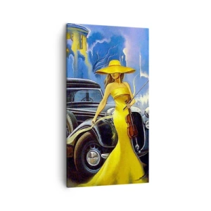 Quadro su tela - Stampe su Tela - Notturno per violino e amore - 45x80 cm