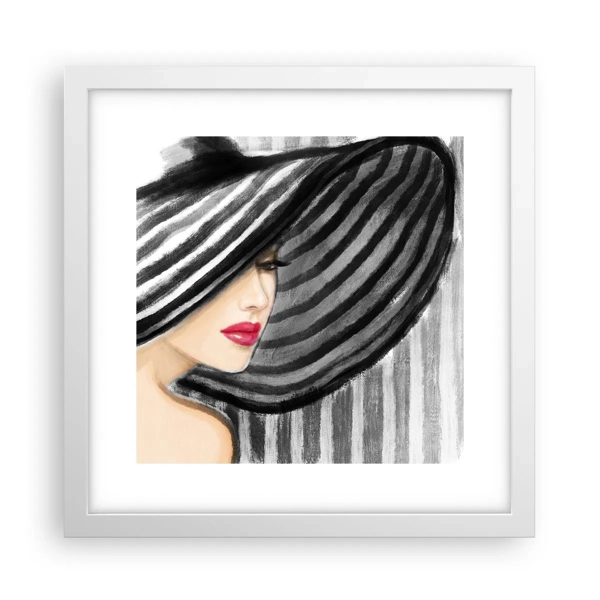 Poster in cornice bianca - Dove trovarti? - 30x30 cm