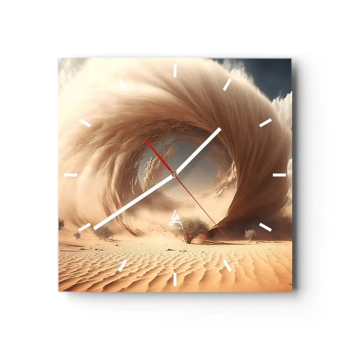 Orologio da parete - Orologio in Vetro - Il portale è aperto - 40x40 cm