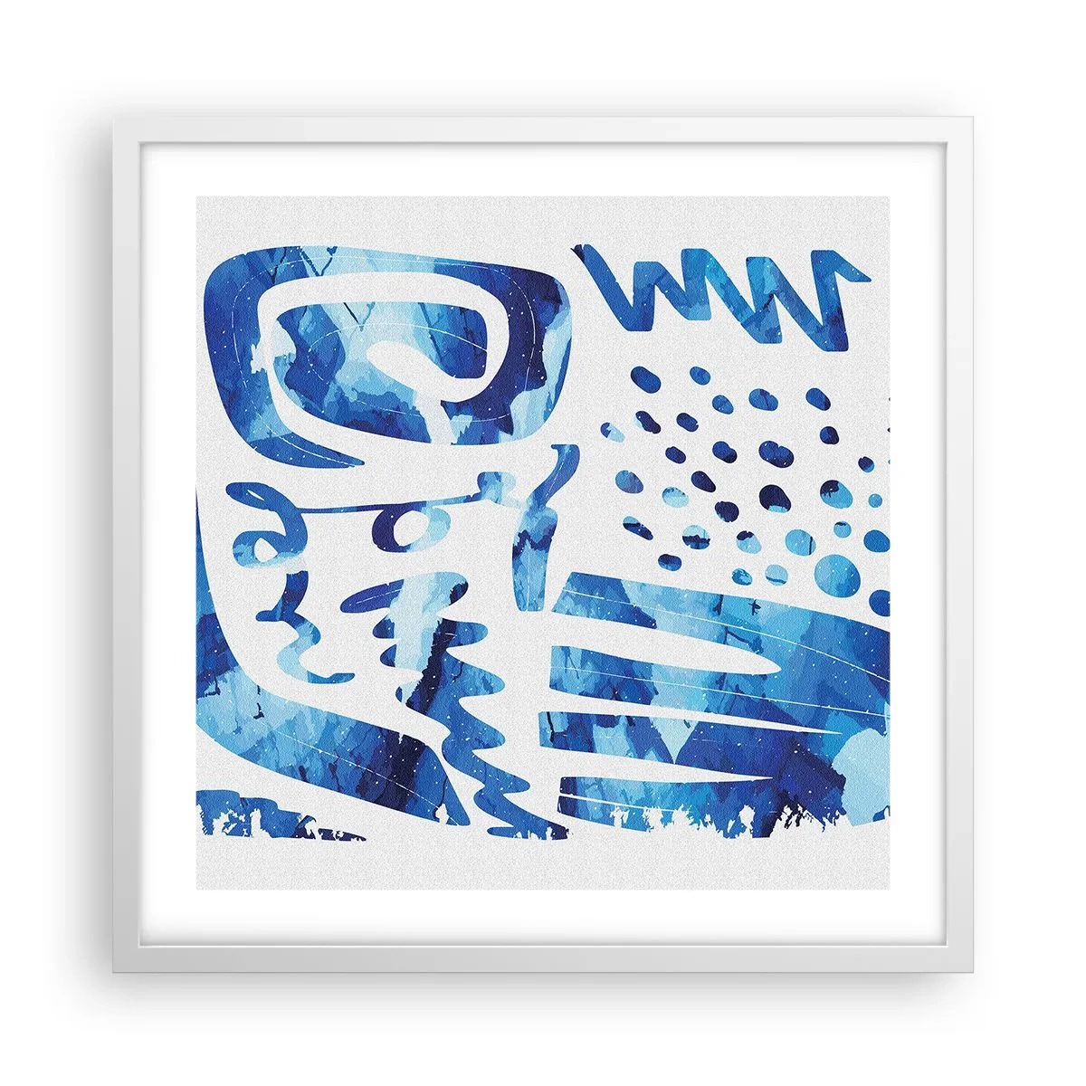 Poster in cornice bianca - Ritorno alle radici - 50x50 cm