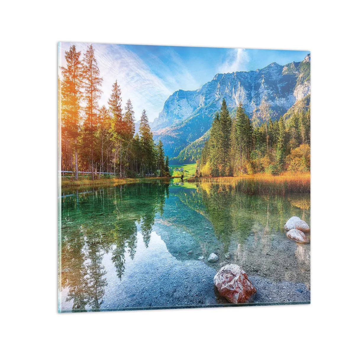 Quadro su vetro - La mitezza dell'autunno - 40x40 cm