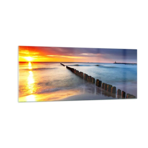 Quadro su vetro - Ascolta il silenzio - 100x40 cm