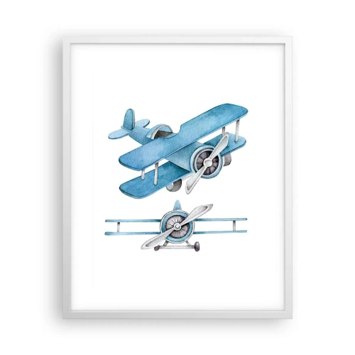 Poster in cornice bianca - Nato per vincere - 40x50 cm