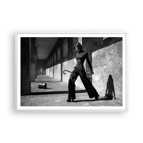 Poster in cornice bianca - Eleganza cittadina - 100x70 cm