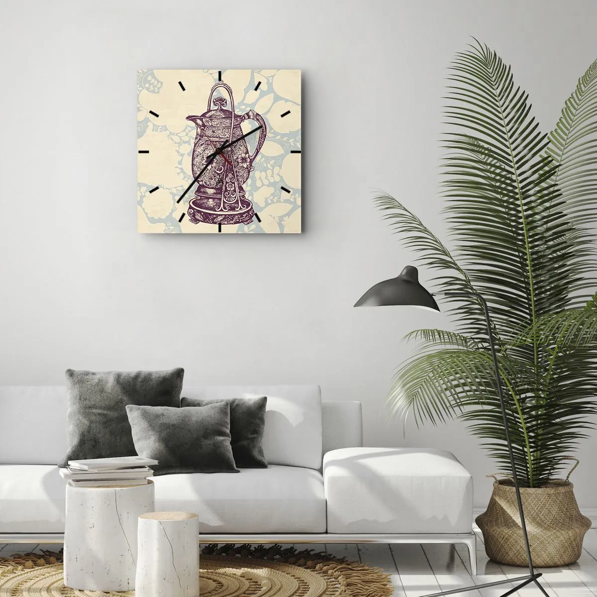 Orologio da parete - Orologio in Vetro - La bellezza del quotidiano - 40x40 cm