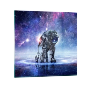 Quadro su vetro - Il cielo stellato sopra di me - 30x30 cm