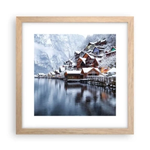 Poster in cornice rovere chiaro - Decorazione invernale - 30x30 cm