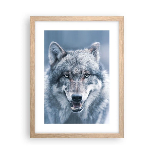 Poster in cornice rovere chiaro - Accetti la sfida? - 30x40 cm