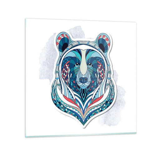 Quadro su vetro - Evviva la Groenlandia! - 60x60 cm