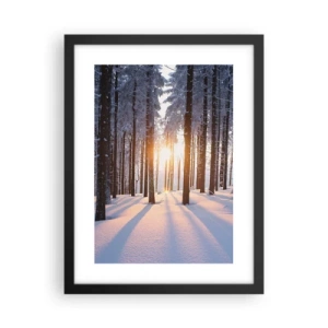 Poster in cornice nera - Decisamente nero su bianco - 30x40 cm