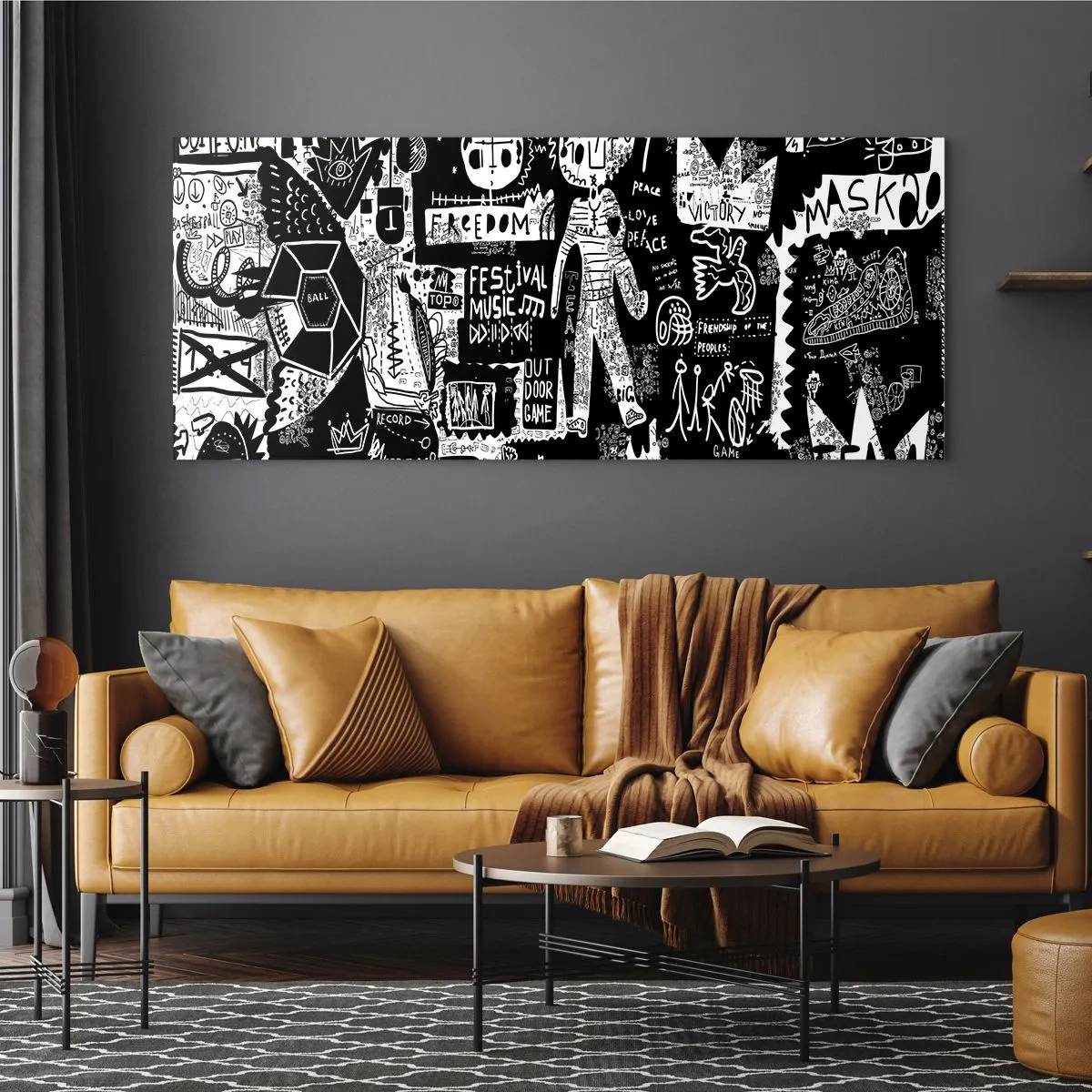 Quadro su vetro - Gioventù spirituale di giustizia e gioia - 100x40 cm