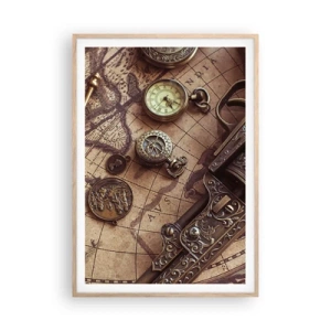 Poster in cornice rovere chiaro - La natura chiama - 70x100 cm