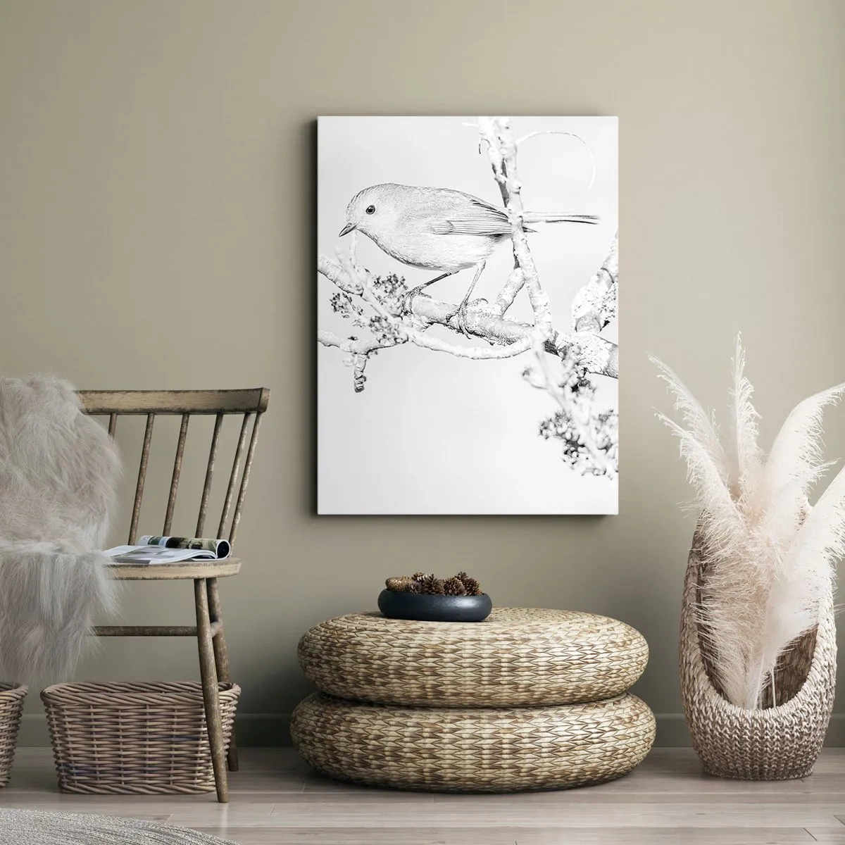 Quadro su tela - Stampe su Tela - Mattino invernale - 45x80 cm