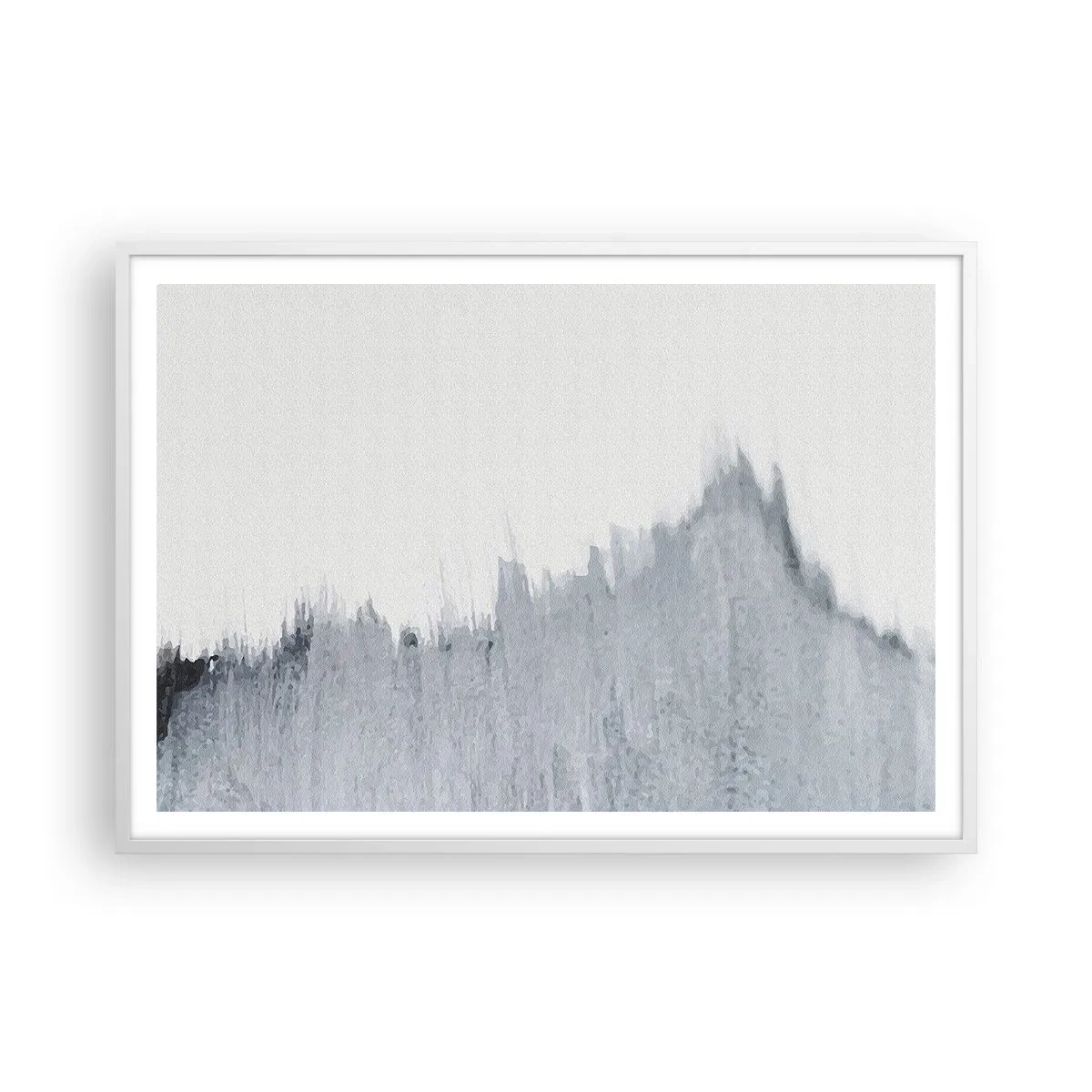 Poster in cornice bianca - Iscrizione misteriosa - 100x70 cm