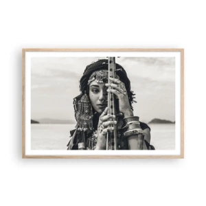 Poster in cornice rovere chiaro - La musica dell'oriente - 91x61 cm