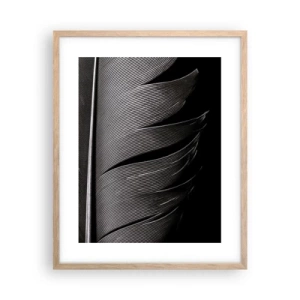 Poster in cornice rovere chiaro - Piuma: struttura meravigliosa - 40x50 cm