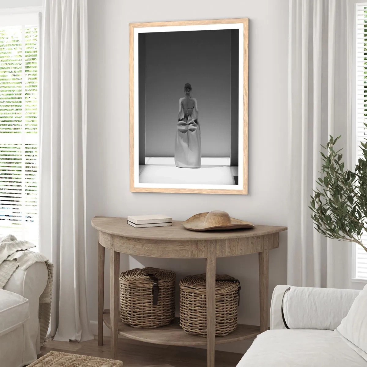 Poster in cornice rovere chiaro - Semplicità raffinata - 70x100 cm