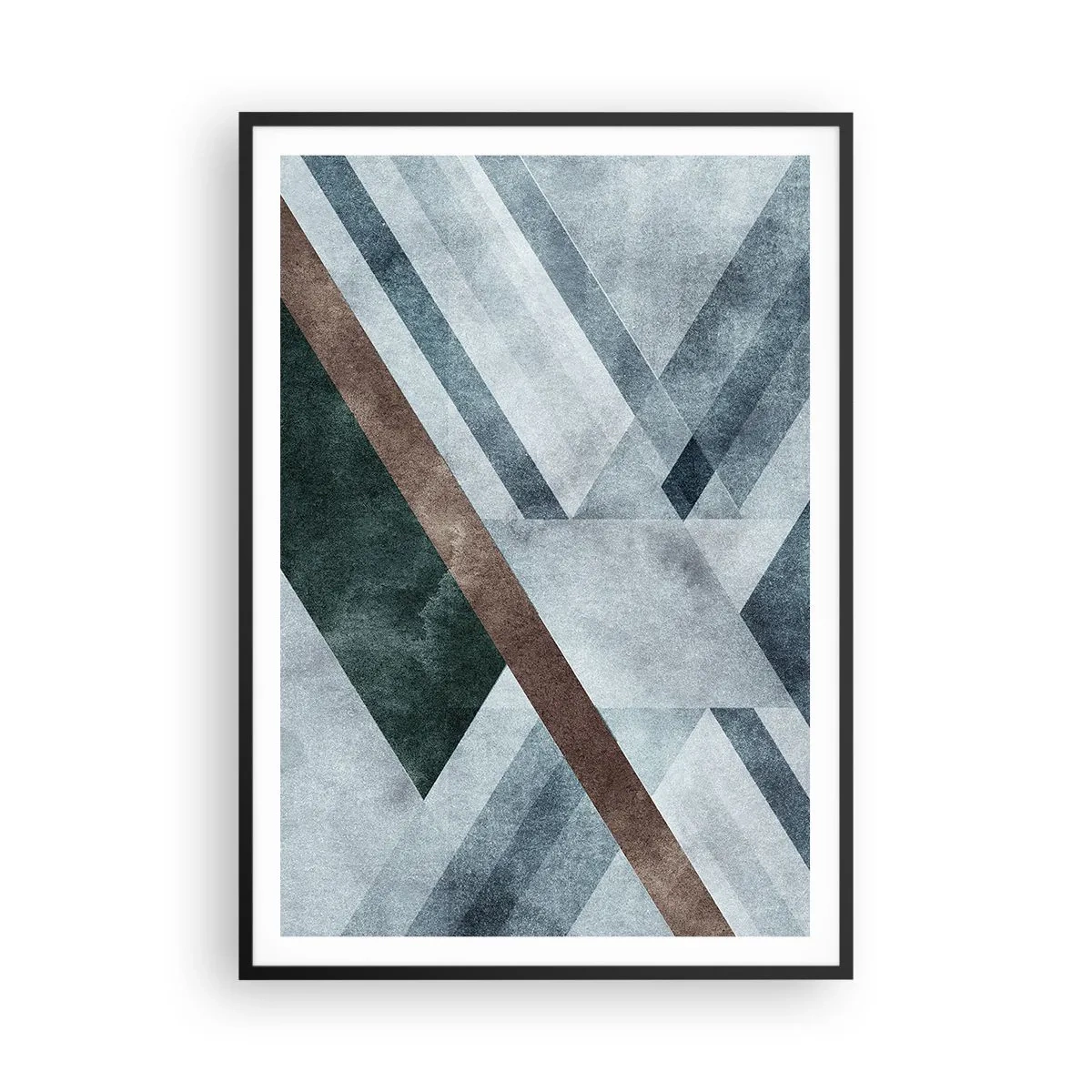 Poster in cornice nera - La ricercata eleganza della geometria - 70x100 cm