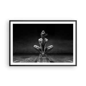 Poster in cornice nera - La concentrazione dell'energia della danza - 91x61 cm