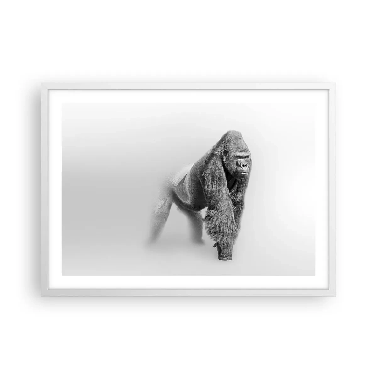 Poster in cornice bianca - Sicuro della propria forza - 70x50 cm